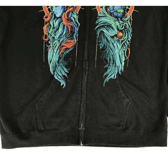 The Black Dahlia Murder Phibes Zip Up Hoodie Jacket 3XL Out Of Print Metal Band - Picture 8 of 15